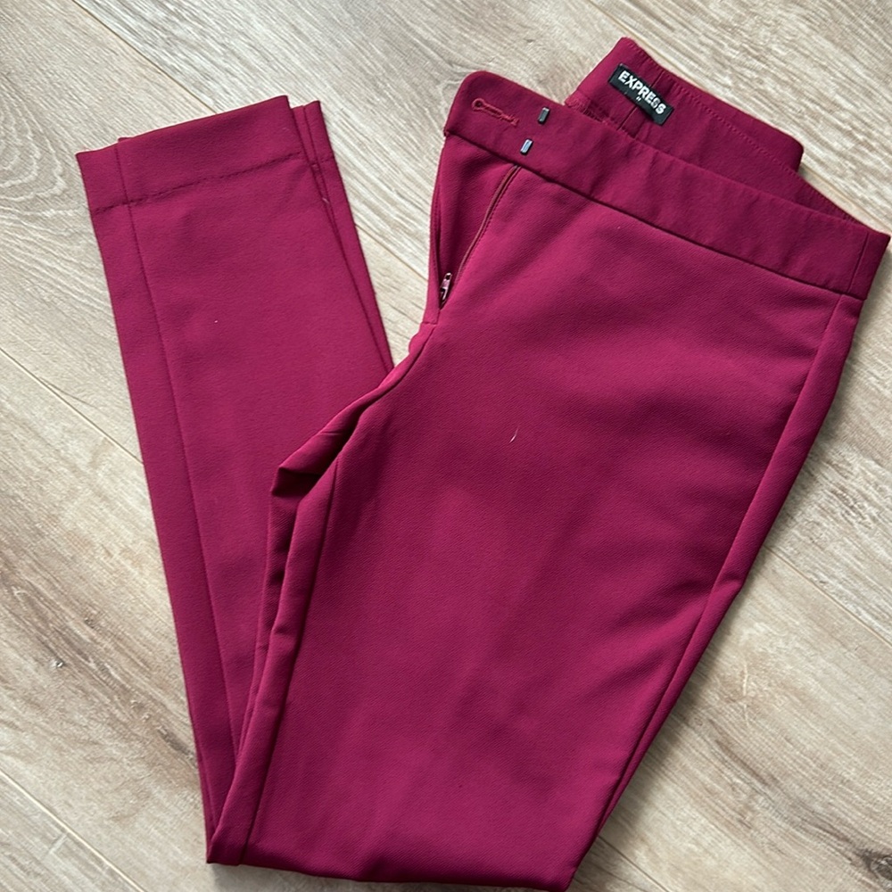 Express size 4R - Raspberry color, some stretch to the pants